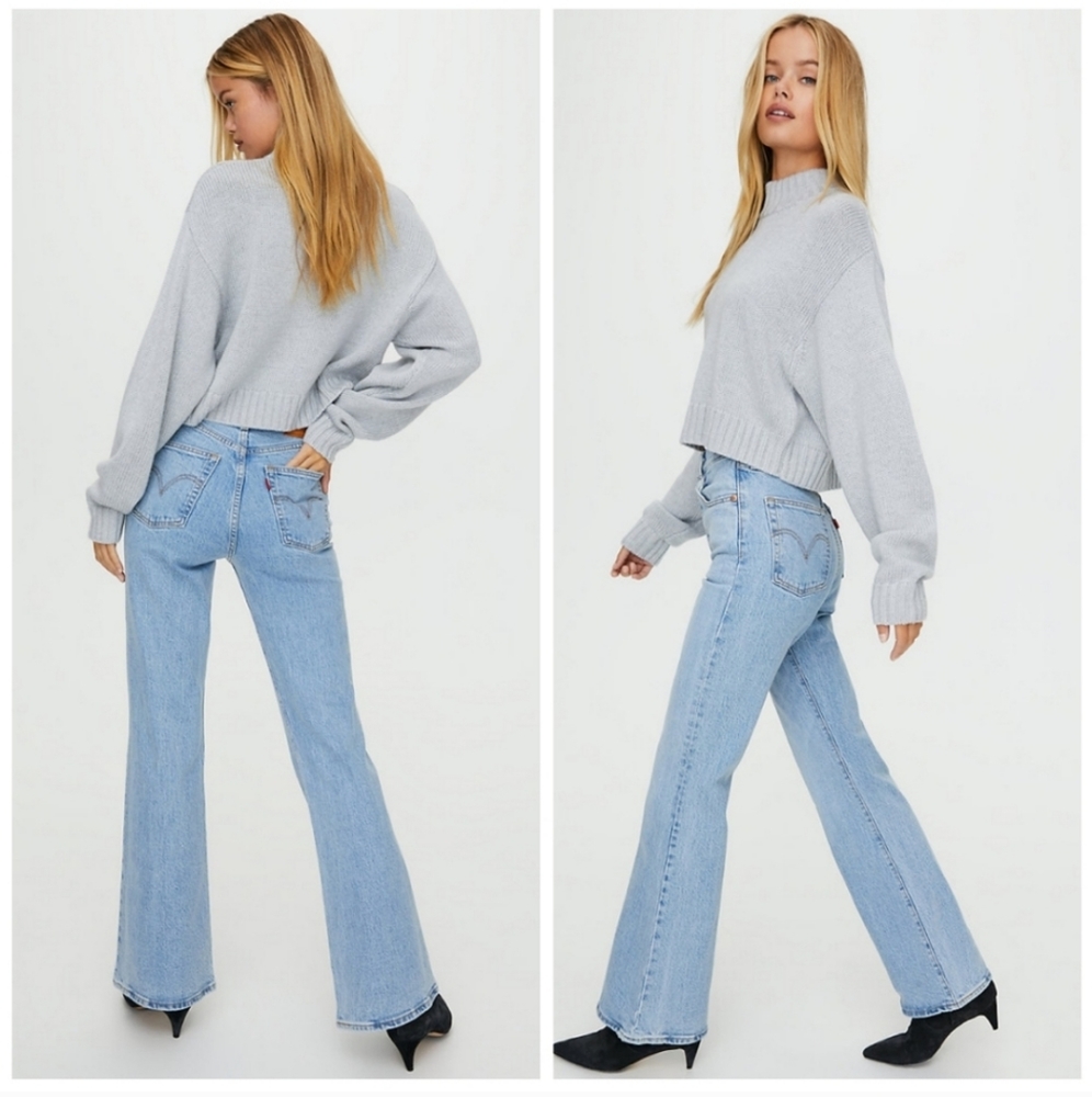 Levi's Ribcage Flare Bootcut  Jeans - Picture 3 of 13